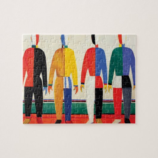 Sportsmen von Kazimir Malevich Puzzle (Horizontal)