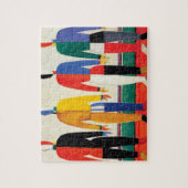Sportsmen von Kazimir Malevich Puzzle (Vertikal)