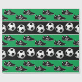 Sportsoccer Ball Schuhe Muster Party Packung Geschenkpapier (Flach)