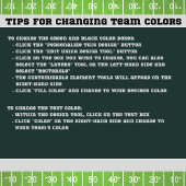 Sportspiel Tag Tailgate Football Feld Pappteller