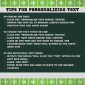 Sportspiel Tag Tailgate Football Feld Pappteller