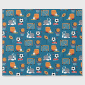 Sportspiele Geschenkpapier (Flach)