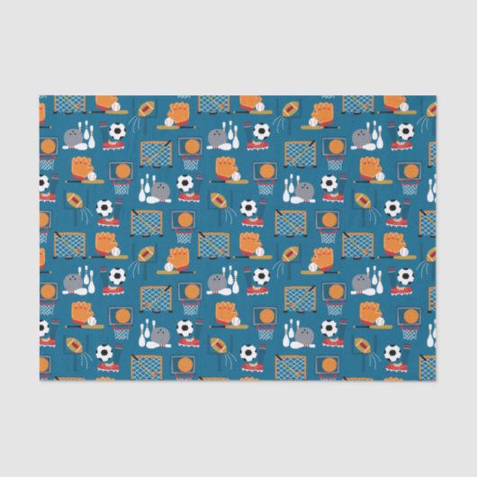 Sportspiele Seidenpapier (Vorderseite)