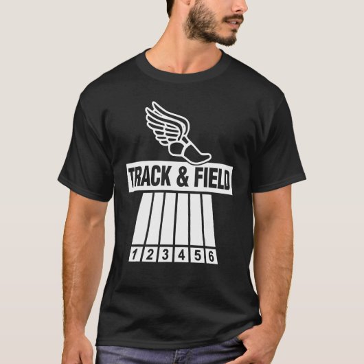 Sportspur und Leichtathletik-Laufbahn & F T-Shirt (Vorderseite)