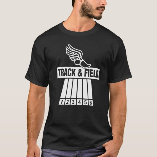Sportspur und Leichtathletik-Läufer Track & Fi T-Shirt (Vorderseite)