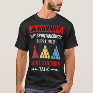 Sportstapel-Pokal-Stapelklappen T-Shirt