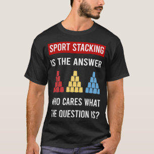 Sportstapel-Pokal-Stapelklappen T-Shirt