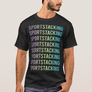 Sportstapel-Pokal-Stapelklappen T-Shirt