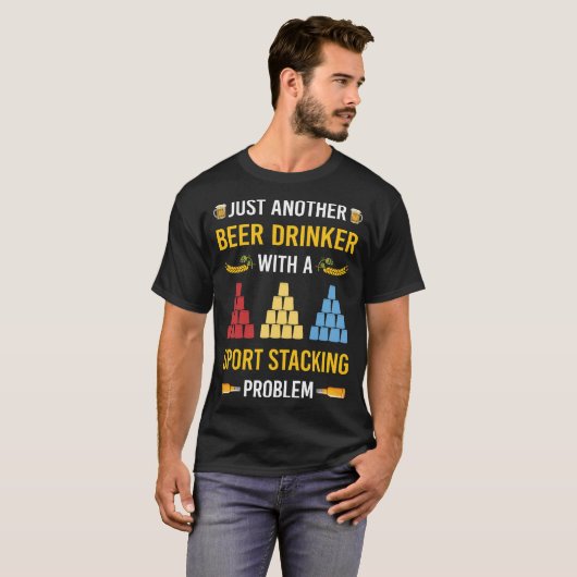 Sportstapel-Pokal-Stapelklappen T-Shirt (Vorne ganz)