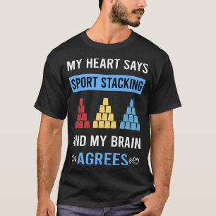 Sportstapeln Pokalstapeln Speed Stacking Tassen T-Shirt