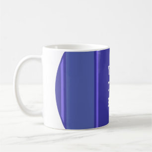 SPORTSTREIFEN - Blaues Violett + Ihr Text Kaffeetasse