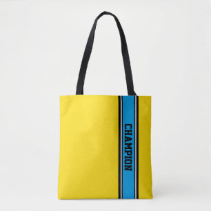 SPORTSTREIFEN - Cyan Schwarz-weiß Tasche