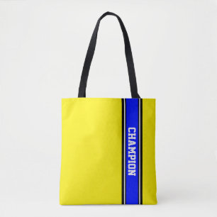 SPORTSTREIFEN - königsblau, schwarz, weiß Tasche