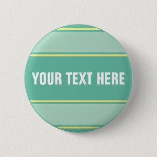 SPORTSTREIFEN - Pastellgrün Gelb + Ihr Text Button