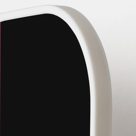 Sportsweißer rosa Racing Streifen schwarzer Hinter Pickleball Schläger (Linke Seite)