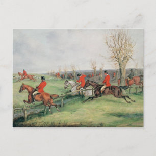 Sportszene, 19. Jahrhundert Postkarte