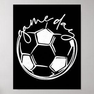 Sporttag Eltern Fußball-Mama Poster