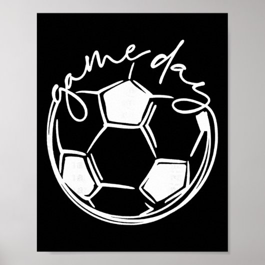 Sporttag Eltern Fußball-Mama  Poster (Vorne)