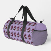 Sporttasche mit Veilchenblumenmuster Duffle Bag (Rechte Ecke)