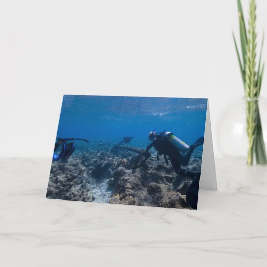 Sporttauchen-Aushöhlung Karte (Vorderseite)