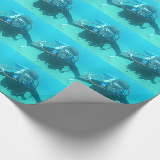 Sporttauchen Geschenkpapier (Ecke)