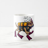 Sporttauchen-HundeTasse Kaffeetasse (Mittel)