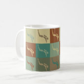 Sporttauchen-Pop-Kunst Kaffeetasse (Vorderseite Links)