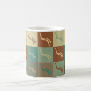 Sporttauchen-Pop-Kunst Kaffeetasse