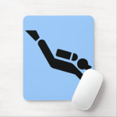 Sporttauchen-Symbol Mousepad (Mit Mouse)