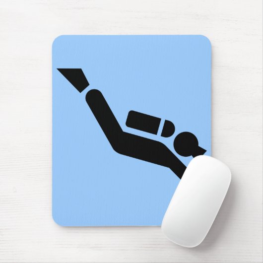 Sporttauchen-Symbol Mousepad (Mit Mouse)