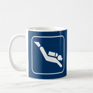 Sporttauchen-Symbol-Tasse Kaffeetasse