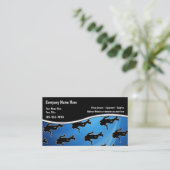 Sporttauchen-Visitenkarten Visitenkarte (Stehend Vorderseite)