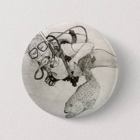 Sporttaucher Button (Vorderseite)