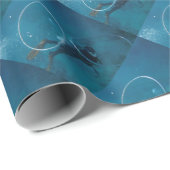 Sporttaucher Geschenkpapier (Rolleneckpunkt)