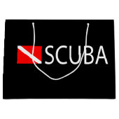 Sporttaucher Große Geschenktüte (Vorderseite)