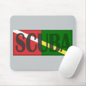 SPORTTAUCHER KOMBINIERTE ROTE MOUSEPAD (Mit Mouse)