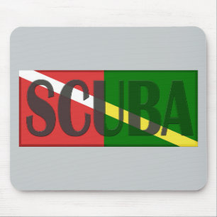 SPORTTAUCHER KOMBINIERTE ROTE MOUSEPAD