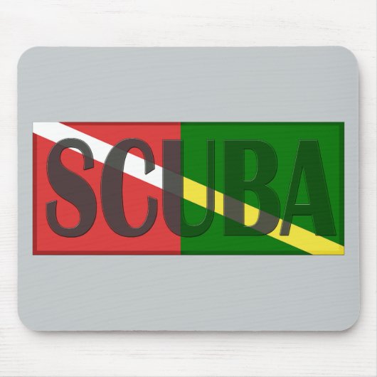 SPORTTAUCHER KOMBINIERTE ROTE MOUSEPAD (Vorne)