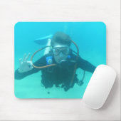 Sporttaucher-Mausunterlage Mousepad (Mit Mouse)