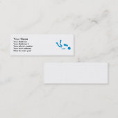 Sporttaucher Mini Visitenkarte (Vorne/Hinten)