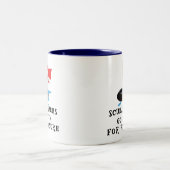 Sporttaucher streben unten Vergnügen an Zweifarbige Tasse (Mittel)