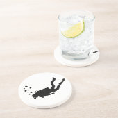 Sporttaucherblasen Getränkeuntersetzer (Seite)