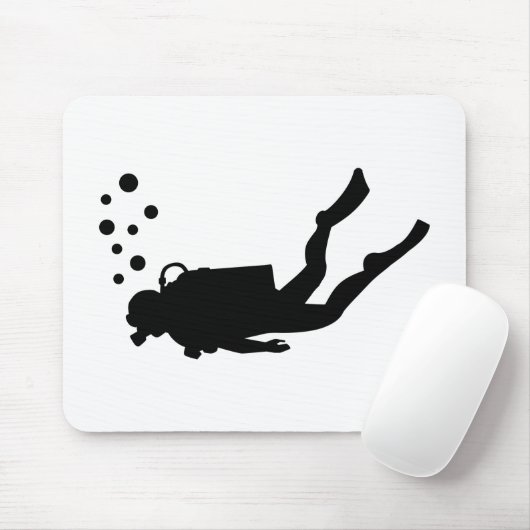 Sporttaucherblasen Mousepad (Mit Mouse)