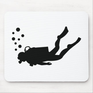 Sporttaucherblasen Mousepad