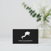 Sporttaucherikone Visitenkarte (Stehend Vorderseite)