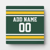 Sportteam Football Jersey Individuelle Name Fotoplatte (Vorderseite)