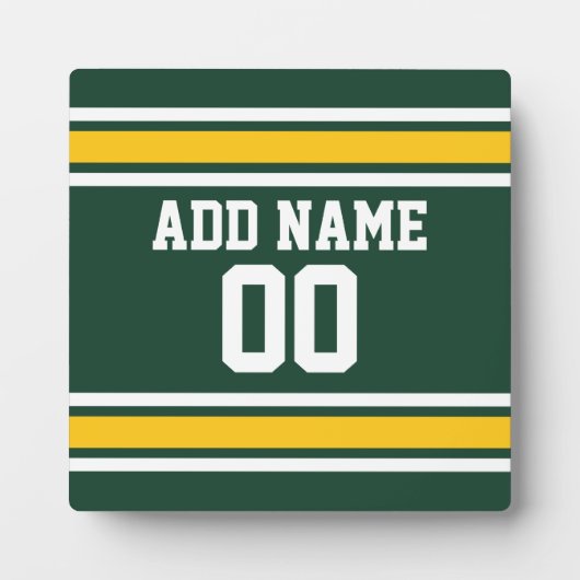 Sportteam Football Jersey Individuelle Name Fotoplatte (Vorderseite)