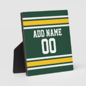 Sportteam Football Jersey Individuelle Name Fotoplatte (Vorderseite)