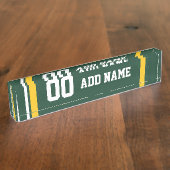 Sportteam Football Jersey Individuelle Name Nummer Namensplakette (Seite)