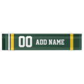 Sportteam Football Jersey Individuelle Name Nummer Namensplakette (Vorderseite)